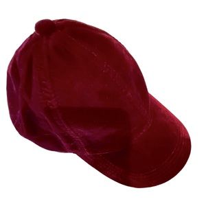 GAP Baseball Cap Hat New Burgundy Maroon Velveteen Adjustable Size S/M